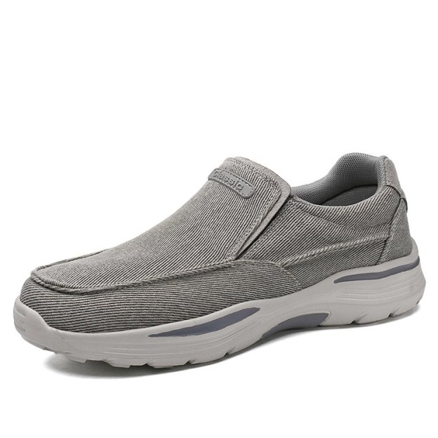 MEN'S CANVAS SLIP-ON SNEAKERS-POIULTD