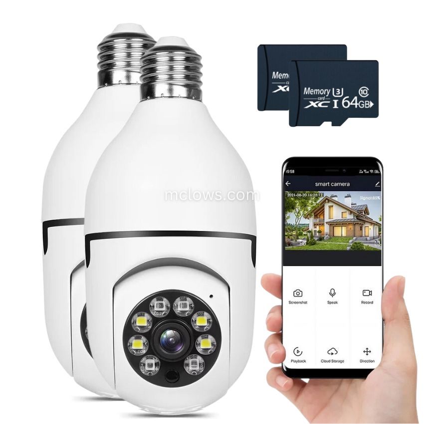 The Original BulbCam360™️ - Wireless Smart Security Cam-POIULTD