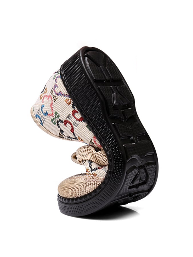 New Fashion Tide Shoes Soft Sole Comfortable And Breathable Ethnic Style Casual Single Shoes Women-POIULTD