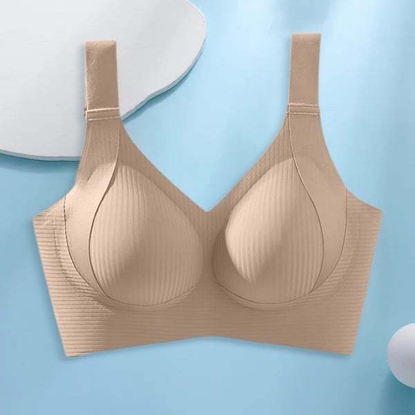 🎉Last Day -🏆️Women's Ribbed Push Up Adjustable Wireless Bra-POIULTD