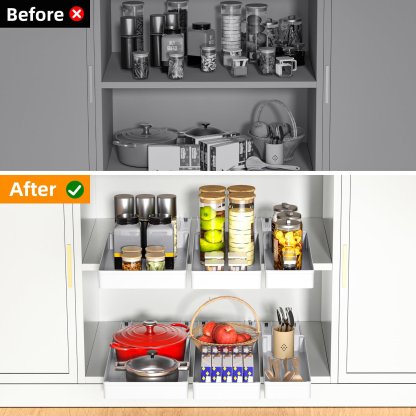 🔥LAST DAY 49% OFF🔥Pull-Out Cabinet Organizer