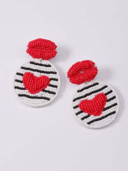 Women's Valentine's Day New Letter LOVE Acrylic Earrings-POIULTD