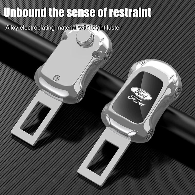 Car Cool Sports Car Shape Seat Belt Extended Metal Buckle Seat Connector-POIULTD