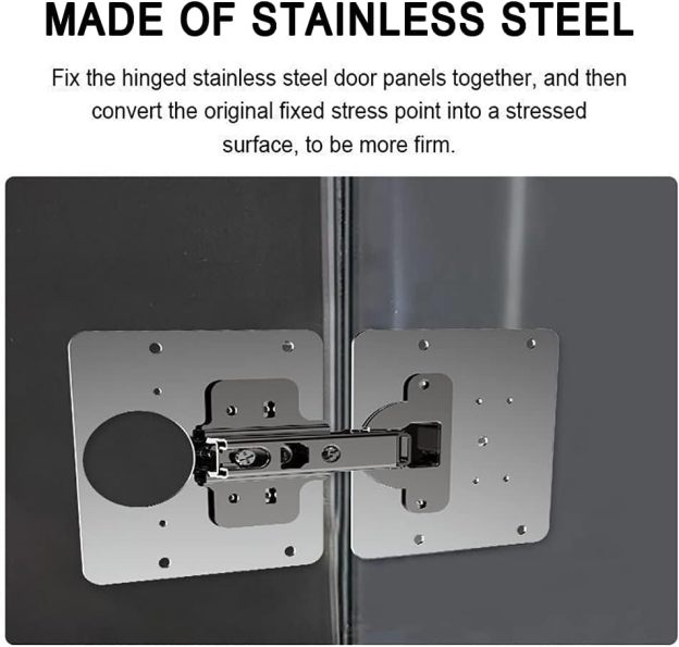 Repair piece for side hinge plate