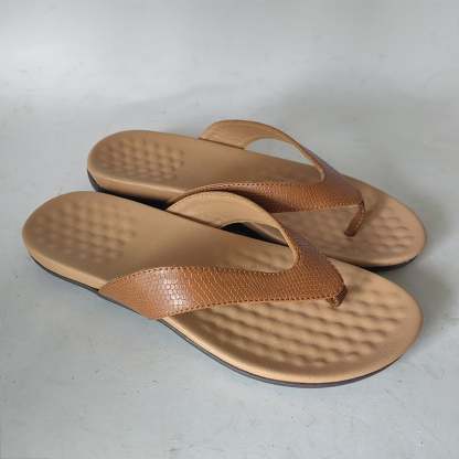 Flat Bottomed Casual Outerwear Thong Beach Slippers-POIULTD