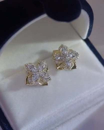 Rotatable Four-Leaf Clover Ring/Earrings/Necklace-POIULTD
