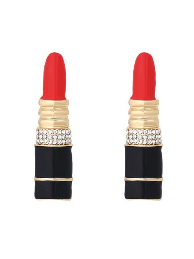 Women's Valentine's Day Exquisite Lipstick Shape Earrings-POIULTD