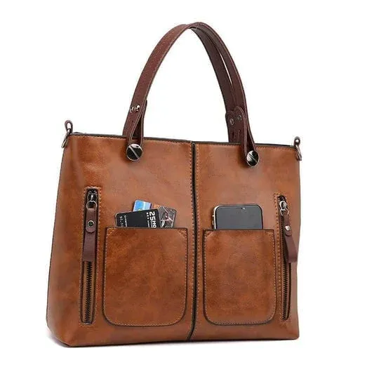 🔥 48%- Ladies vintage leather shoulder bag-POIULTD