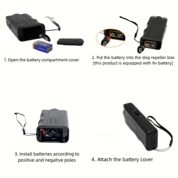 🎅Handheld Bark Control Luminous Ultrasonic Dog Repeller-POIULTD