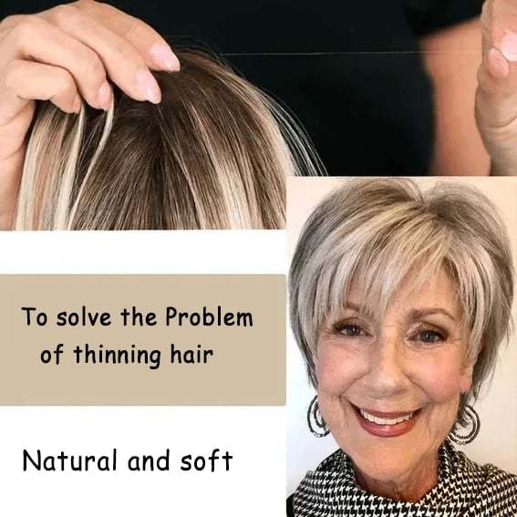 🔥Breathable and natural hair toppers for women with thinning hair-POIULTD