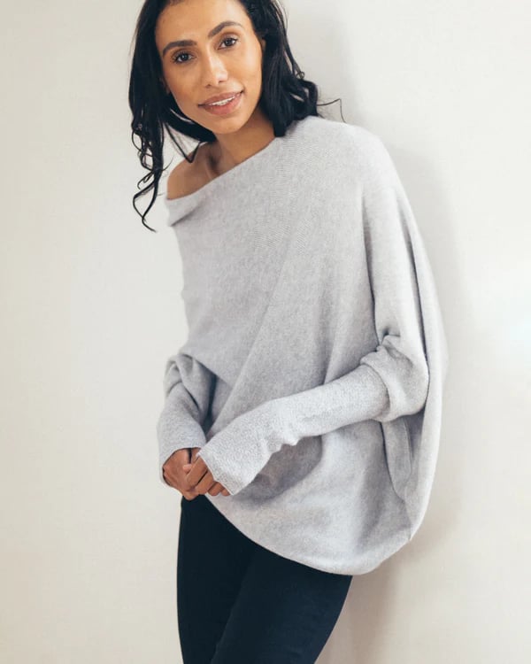 Asymmetric Draped Jumper-POIULTD
