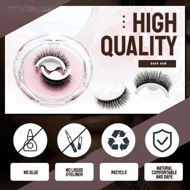 🔥Reusable Self Adhesive Eyelashes-POIULTD