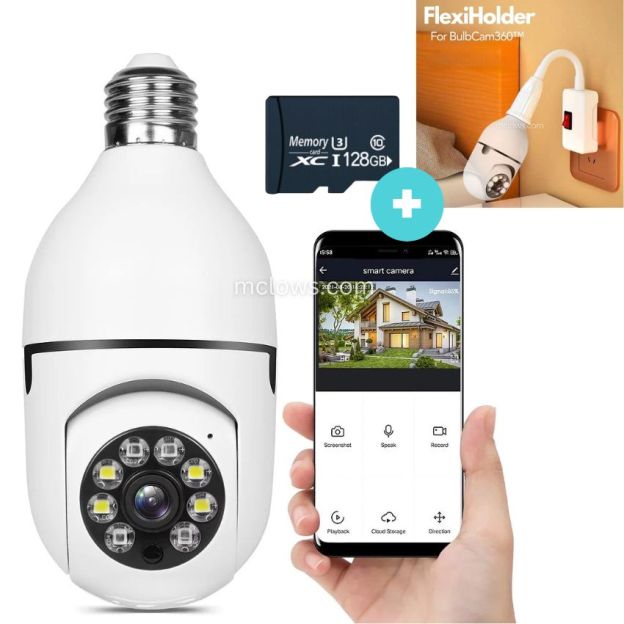 The Original BulbCam360™️ - Wireless Smart Security Cam-POIULTD