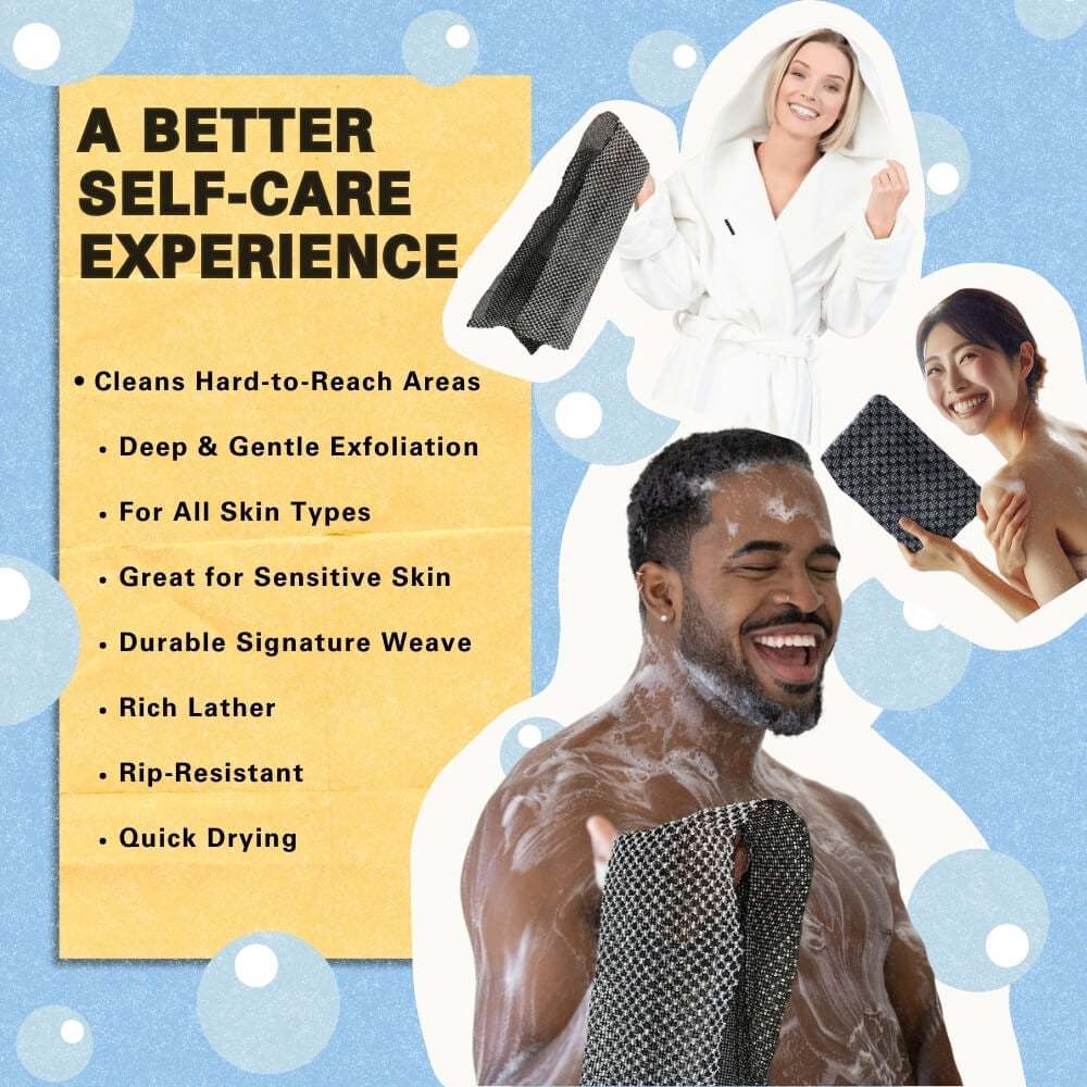 🧼Exfoliating Antibacterial Shower Towel🚿-POIULTD