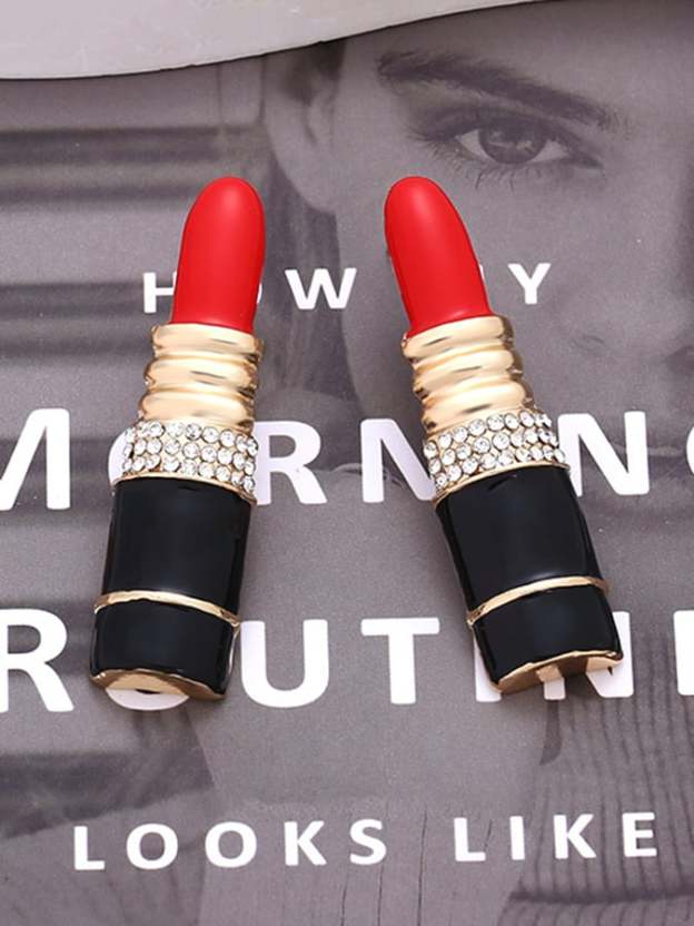 Women's Valentine's Day Exquisite Lipstick Shape Earrings-POIULTD