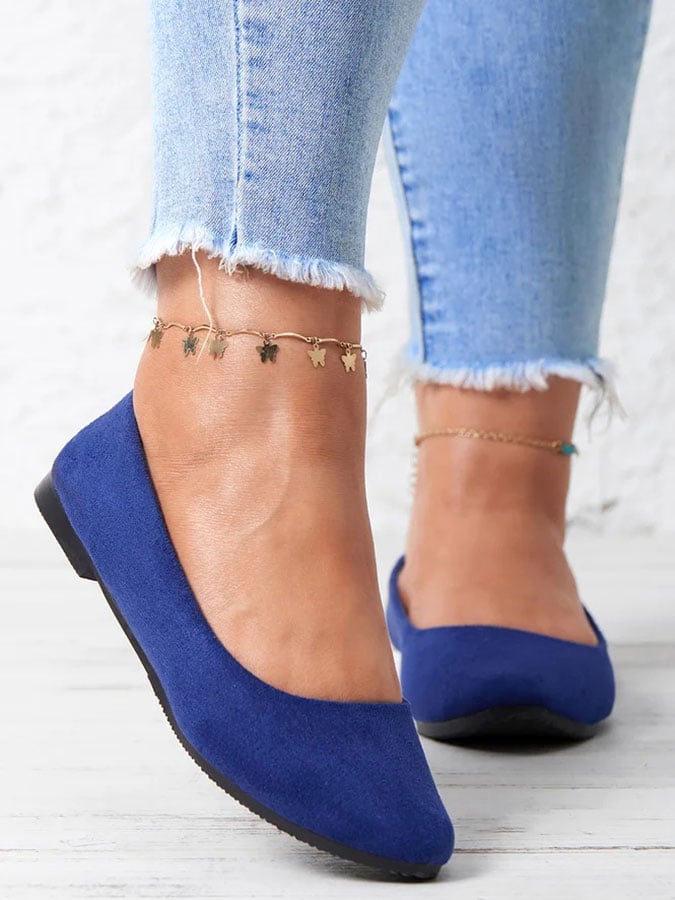 Women's suede non-slip pumps-POIULTD
