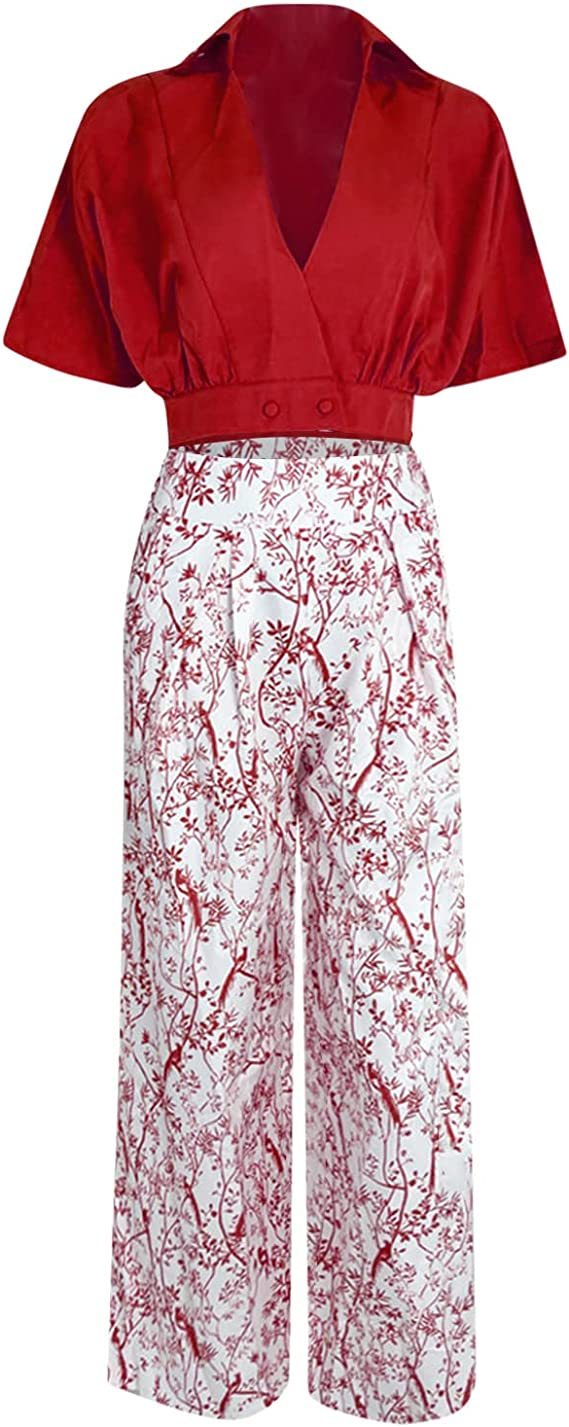 👗👗LAPEL TOP&PANTS TWO PIECE SET-POIULTD