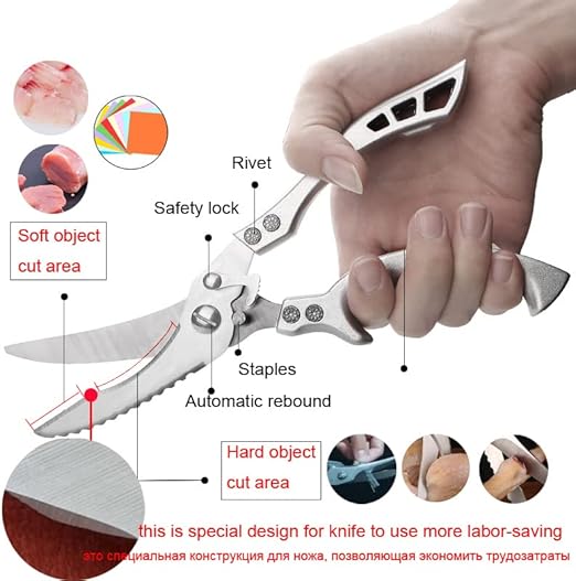 ( 💖HOT SALE NOW-48% OFF) -Heavy Duty Stainless Steel Bone-Cut Scissors-POIULTD