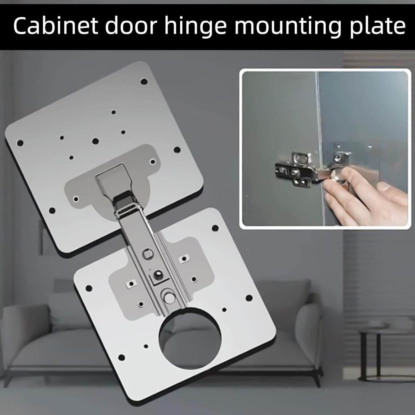 Repair piece for side hinge plate
