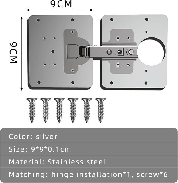 Repair piece for side hinge plate