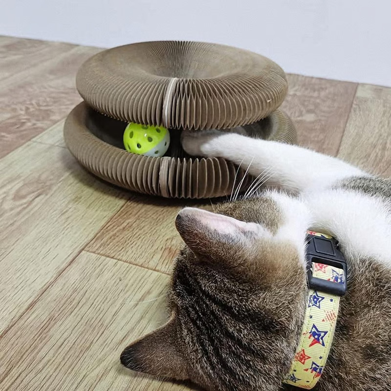 Cat toys cat climbing frame corrugated paper self-hilarious scratch-resistant cat bed
