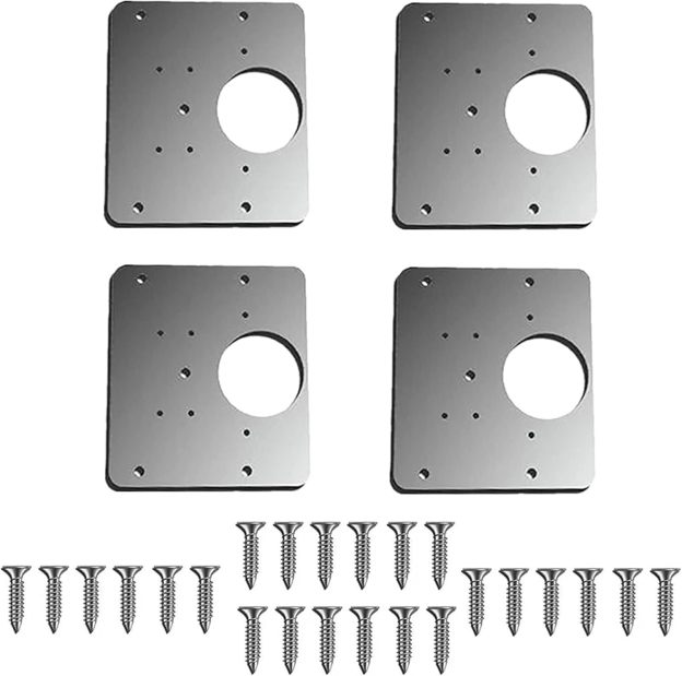 Repair piece for side hinge plate