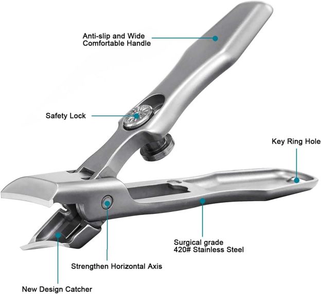 🔥 Ultra Sharp Stainless Steel Nail Clippers-POIULTD