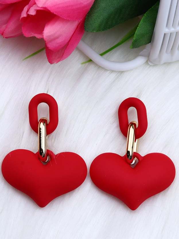 Women's Valentine's Day Heart Fashion Earrings-POIULTD