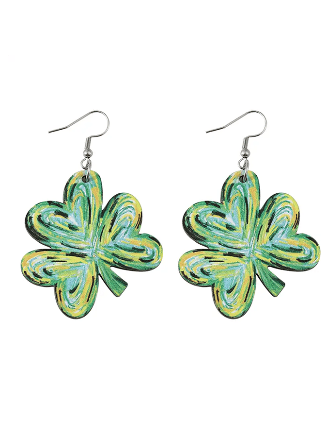 Women Fashionable And Versatile St. Patrick's Day Earrings-POIULTD