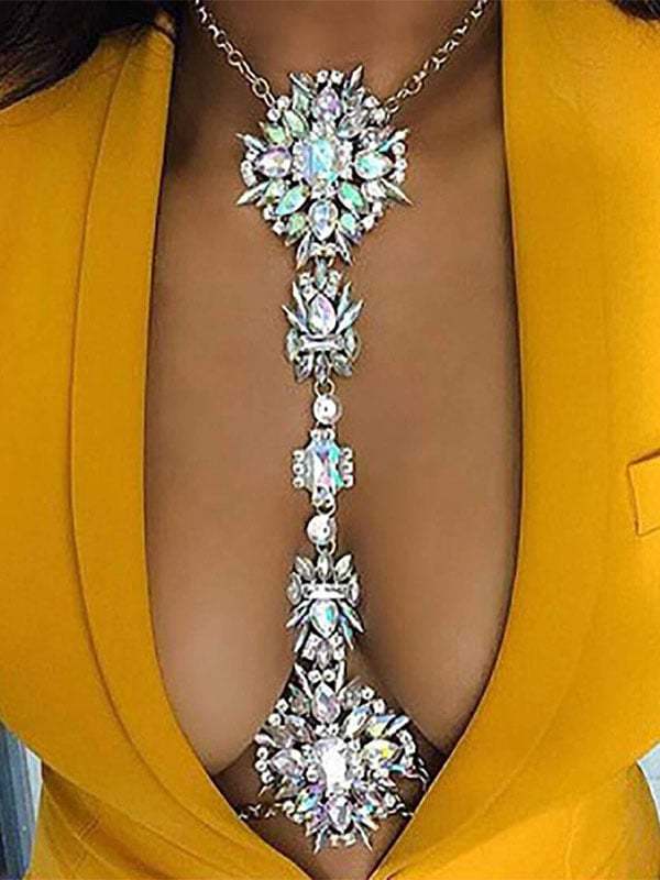 Stylish Diamond Body Chain-POIULTD