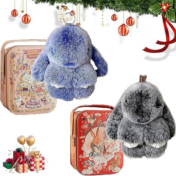 🎁Handmade Soft  Christmas Bunny Charms-POIULTD