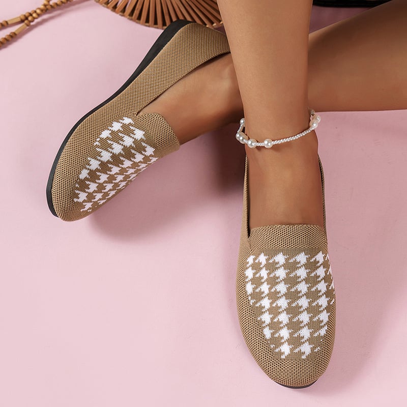 Casual Weave Women's Flat Shoes-POIULTD