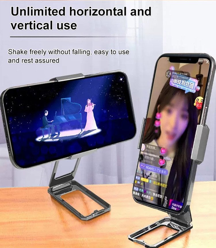 🎁New Upgraded Back Clip Type 360° Folding Bracket-POIULTD