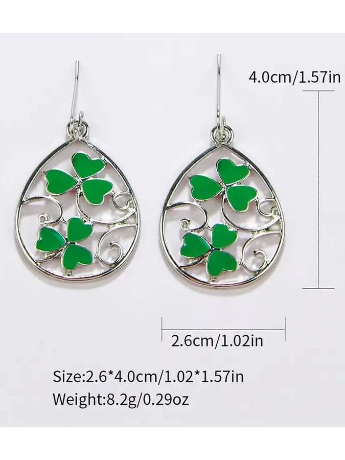 Women Fashionable And Versatile St. Patrick's Day Earrings-POIULTD