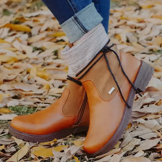 🔥Last Day Promotion 50% OFF - Women's Casual Vintage Leather Zip Boots