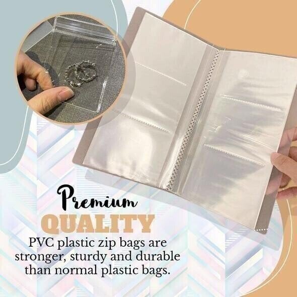 🎁Last Day Promotion 70% OFF--Transparent Jewellery Storage Book Set-POIULTD