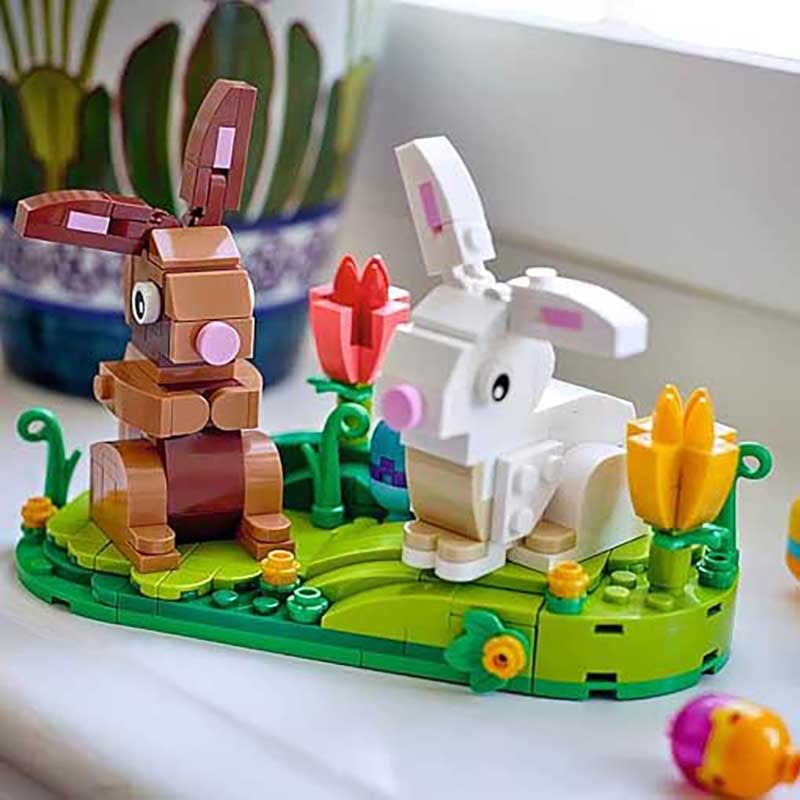 🔥Easter Sale🔥Easter Bunny Toy Building Blocks🐰
