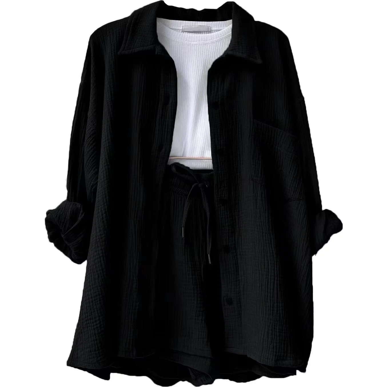 Zweiteiliger Langarmshirt-Damen-Freizeitanzug für Damen-POIULTD
