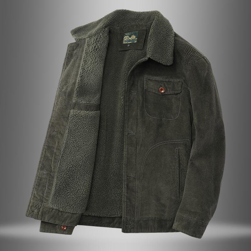 Men'S Winter Heavy Fleece Warm Jacket