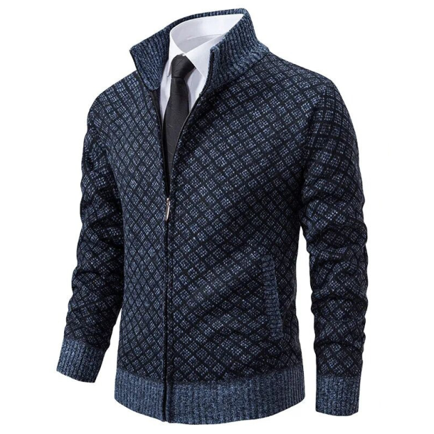Jacquard Knitted Sweater-POIULTD