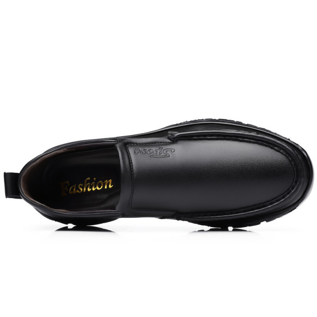 MEN'S EXTENDED WIDTH FOOT AND HEEL COMFORTABLE PLATFORM CASUAL SHOES-POIULTD