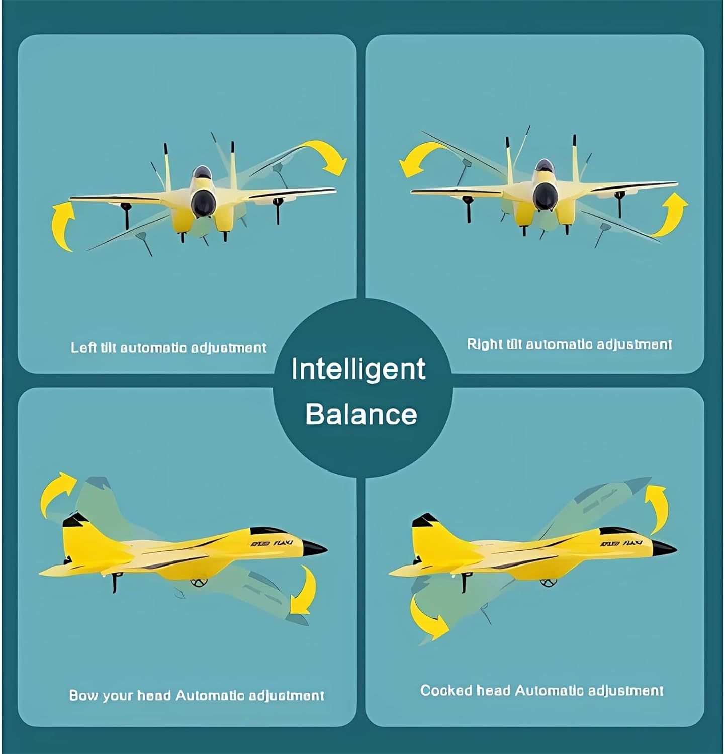 🎁New remote control wireless airplane toy-POIULTD