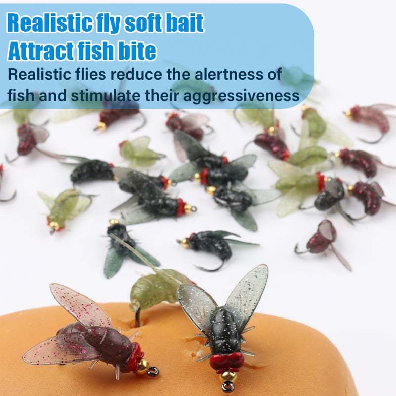 🔥Simulated Flies Fishing Attractor Bait Hook-POIULTD