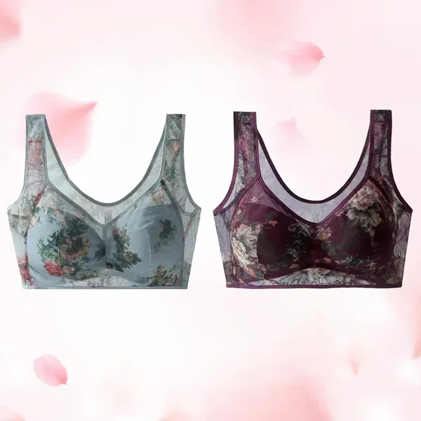 🏆LAST DAY SALE 49% OFF-Ice Silk Lace Cooling Comfort Bra-POIULTD