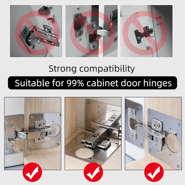Repair piece for side hinge plate
