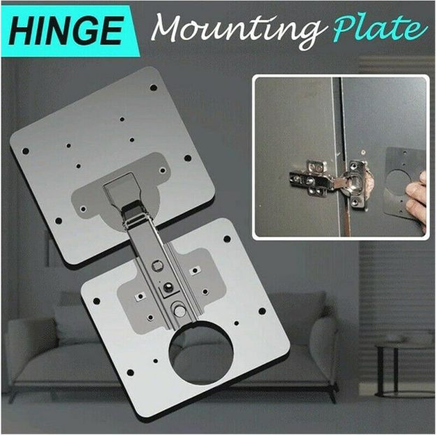 Repair piece for side hinge plate