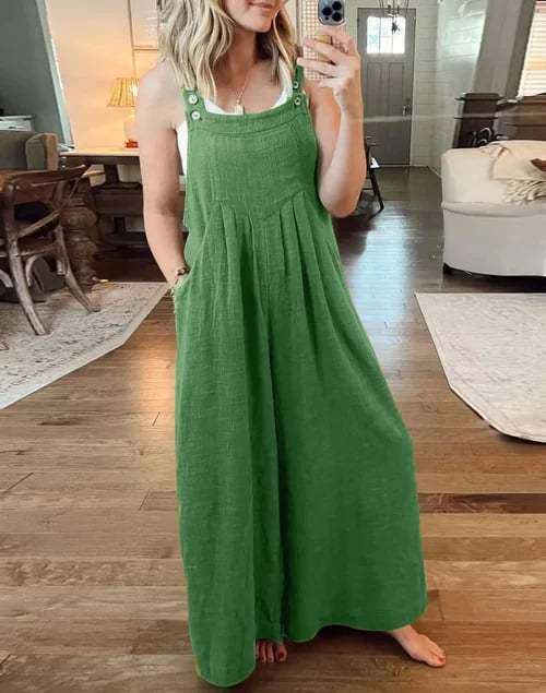 ✨2023 HOT SALE✨ PLUS SIZE WIDE LEG OVERALLS JUMPSUIT(BUY 2 FREE SHIPPING)-POIULTD