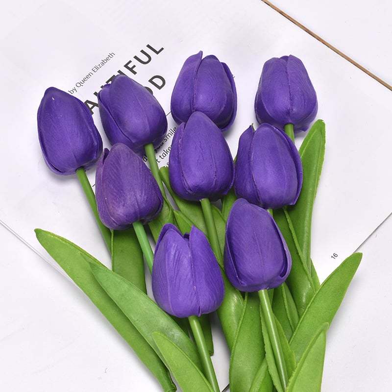 💥UV Resistant Lifelike Artificial Tulips Flowers💐