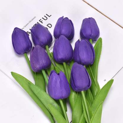 💥UV Resistant Lifelike Artificial Tulips Flowers💐
