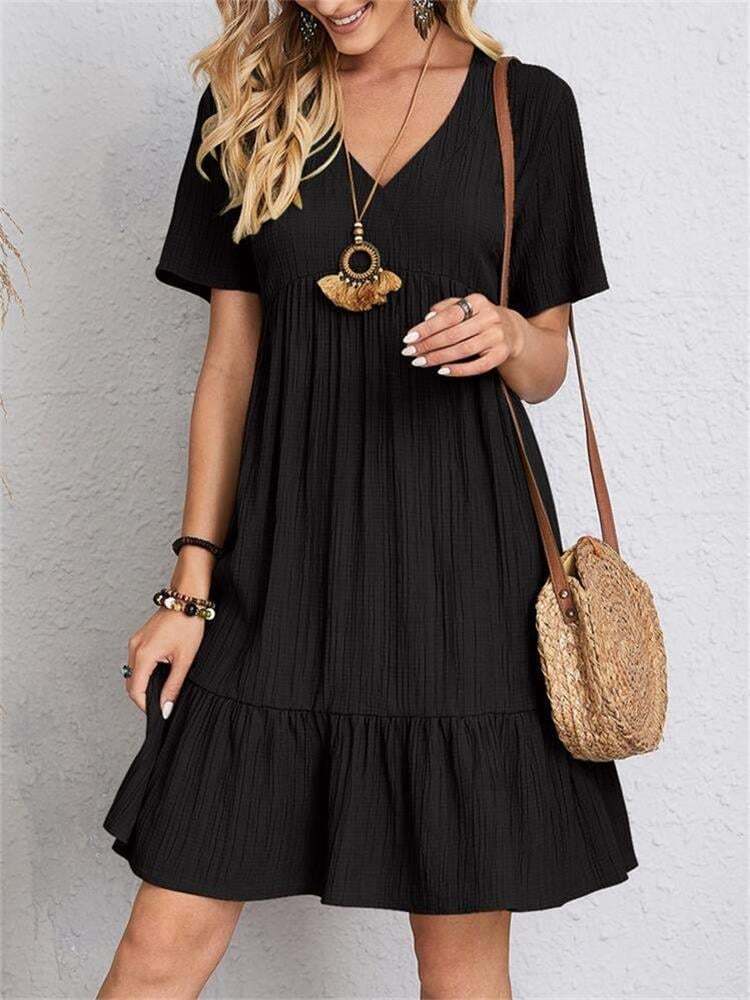 🔥 Retro V-neck women's clothing-POIULTD